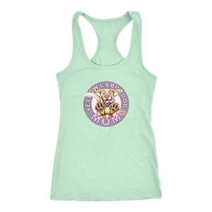 Yellow Labrador Retriever Mom -  Next Level Racerback Tank