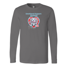 Load image into Gallery viewer, Emotional Support Human - Blue Nose Pitbull - Canvas brand Long Sleeve Shirt