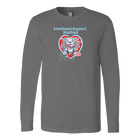 Emotional Support Human - Blue Nose Pitbull - Canvas brand Long Sleeve Shirt