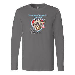 Emotional Support Human - German Shepherd - Canvas brand Long Sleeve Shirt