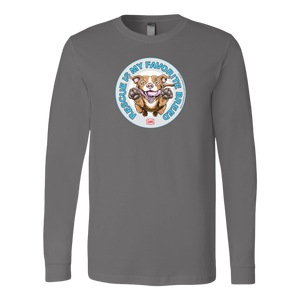 Rescue is my favorite breed - Red Nose Pitbull - Long Sleeve Shirt by Canvas