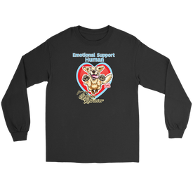 Emotional Support Human - Golden Retriever - Gildan Long Sleeve Tee