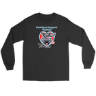 Emotional Support Human Black Lab long sleeve t-shirt
