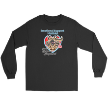 Load image into Gallery viewer, Emotional Support Human long sleeve t-shirt German Shepherd