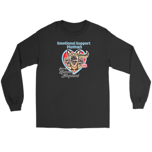 Emotional Support Human long sleeve t-shirt German Shepherd