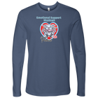 Emotional Support Human - Blue Nose Pitbull - Next Level Mens Long Sleeve