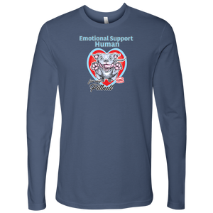 Emotional Support Human - Blue Nose Pitbull - Next Level Mens Long Sleeve