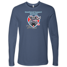 Emotional Support Human - Black Labrador Retriever - Next Level Mens Long Sleeve