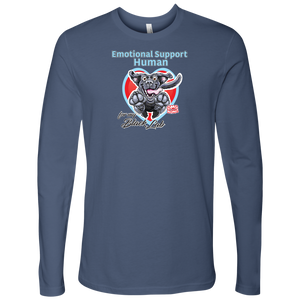 Emotional Support Human - Black Labrador Retriever - Next Level Mens Long Sleeve