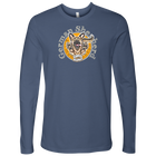 blue Next Level Mens Long Sleeve featuring the OMG German Shepherd design