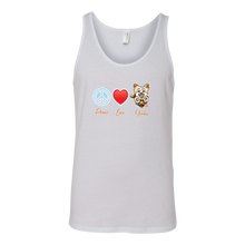 Load image into Gallery viewer, Peace Love Yorkie - Canvas brand Unisex Tank