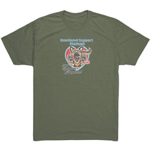 Load image into Gallery viewer, Emotional Support Human - German Shepherd Next Level Mens Triblend Shirt for GSD Dog Lovers