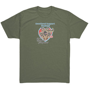 Emotional Support Human - German Shepherd Next Level Mens Triblend Shirt for GSD Dog Lovers