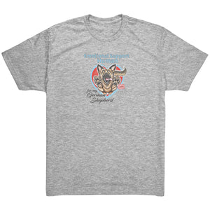 Emotional Support Human - German Shepherd Next Level Mens Triblend Shirt for GSD Dog Lovers