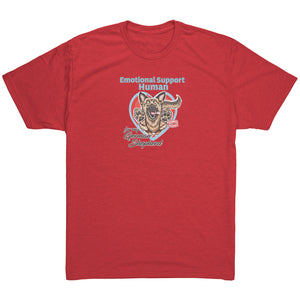 Emotional Support Human - German Shepherd Next Level Mens Triblend Shirt for GSD Dog Lovers