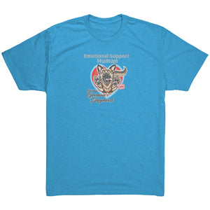 Emotional Support Human - German Shepherd Next Level Mens Triblend Shirt for GSD Dog Lovers