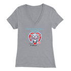 Emotional Support Human - Blue Nose Pitbull Womens V-Neck for Pittie Dog Lovers