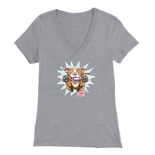 Load image into Gallery viewer, Red Nose Pitbull - Bella Womens V-Neck