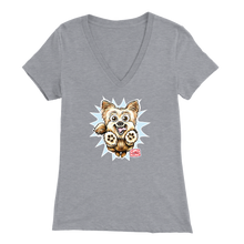 Load image into Gallery viewer, Yorkshire Terrier (Yorkie) - Bella Womens V-Neck