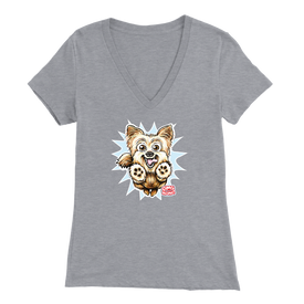 Yorkshire Terrier (Yorkie) - Bella Womens V-Neck