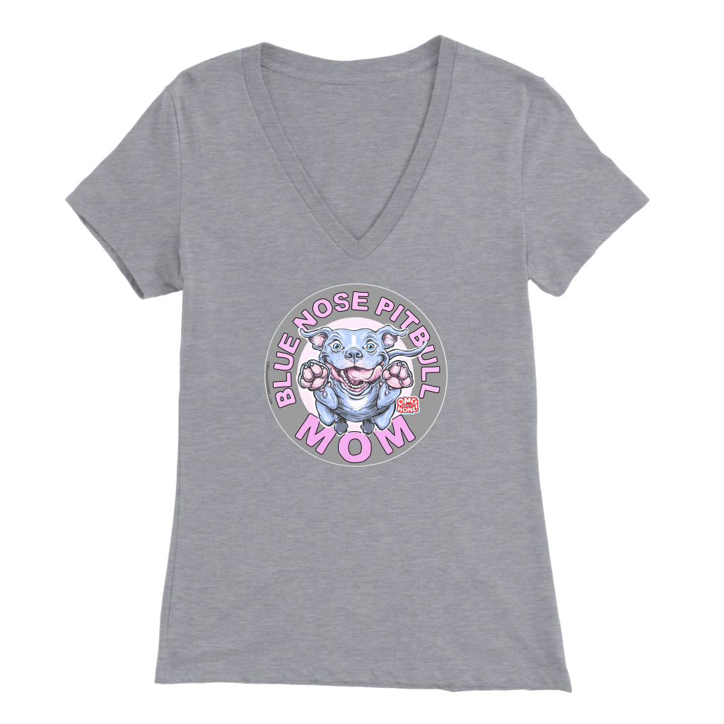 Blue Nose PitBull Mom - Bella Womens V-Neck