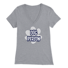 dog person v-neck t-shirt for women dog lovers