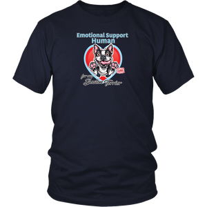 Emotional Support Human - Boston Terrier - District Unisex Shirt