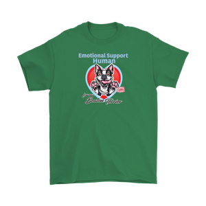 Emotional Support Human - Boston Terrier - Gildan Mens T-Shirt