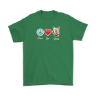 Peace Love Yorkie - Gildan Mens T-Shirt for Yorkshire Terrier dog lovers