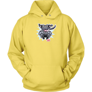 Happy Excited Jumping Black Labrador Retriever Dog - Unisex Hoodie for Dog Lovers