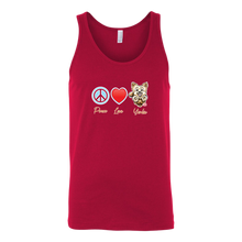 Load image into Gallery viewer, Peace Love Yorkie - Canvas brand Unisex Tank