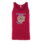 A red tank top with the original German Shepherd design by OMG You're Home