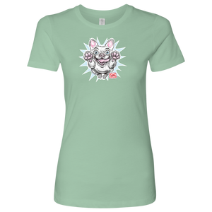 White French Bulldog - Frenchie - Next Level Womens Shirt