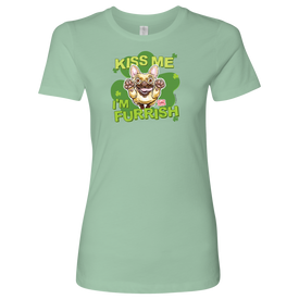 Kiss me I'm furrish - Frenchie - Next Level Womens Shirt