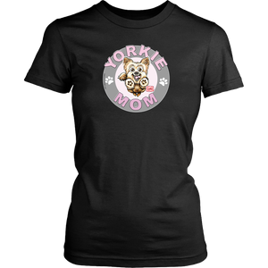 yorkie mom tshirt for yorkshire terrier dog lovers