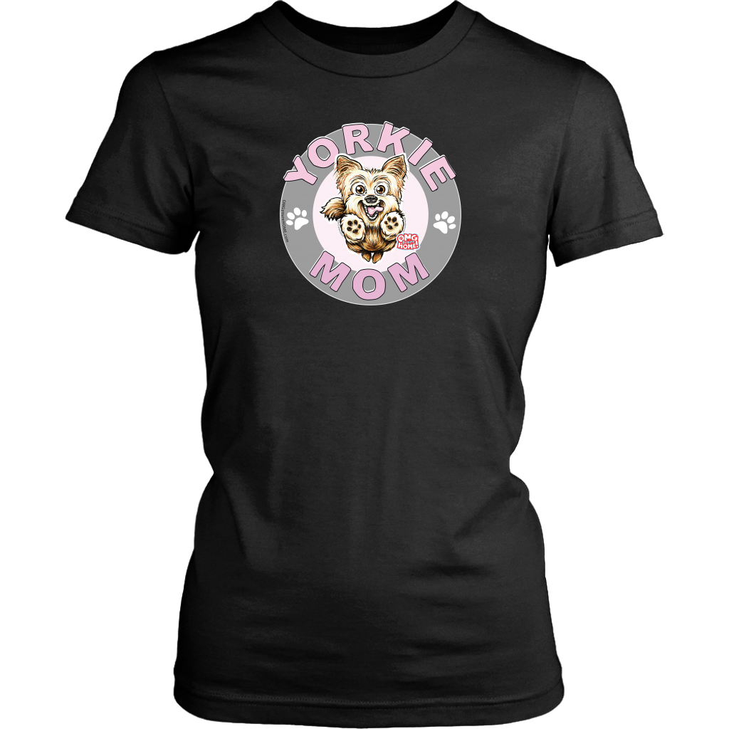 yorkie mom tshirt for yorkshire terrier dog lovers