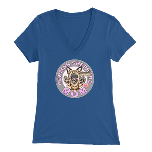 German Shepherd Mom - Bella Womens V-Neck