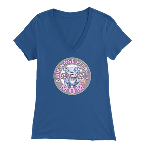 Blue Nose PitBull Mom - Bella Womens V-Neck