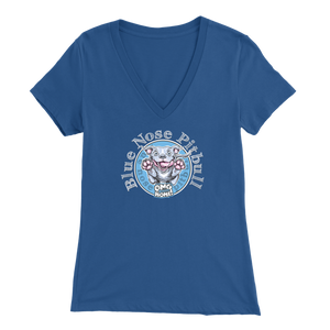 Blue Nose Pitbull - Dog Lover's V-Neck Shirt for Women