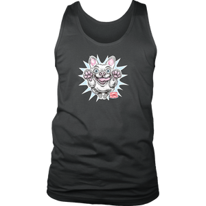 White French Bulldog - Frenchie - District Mens Tank