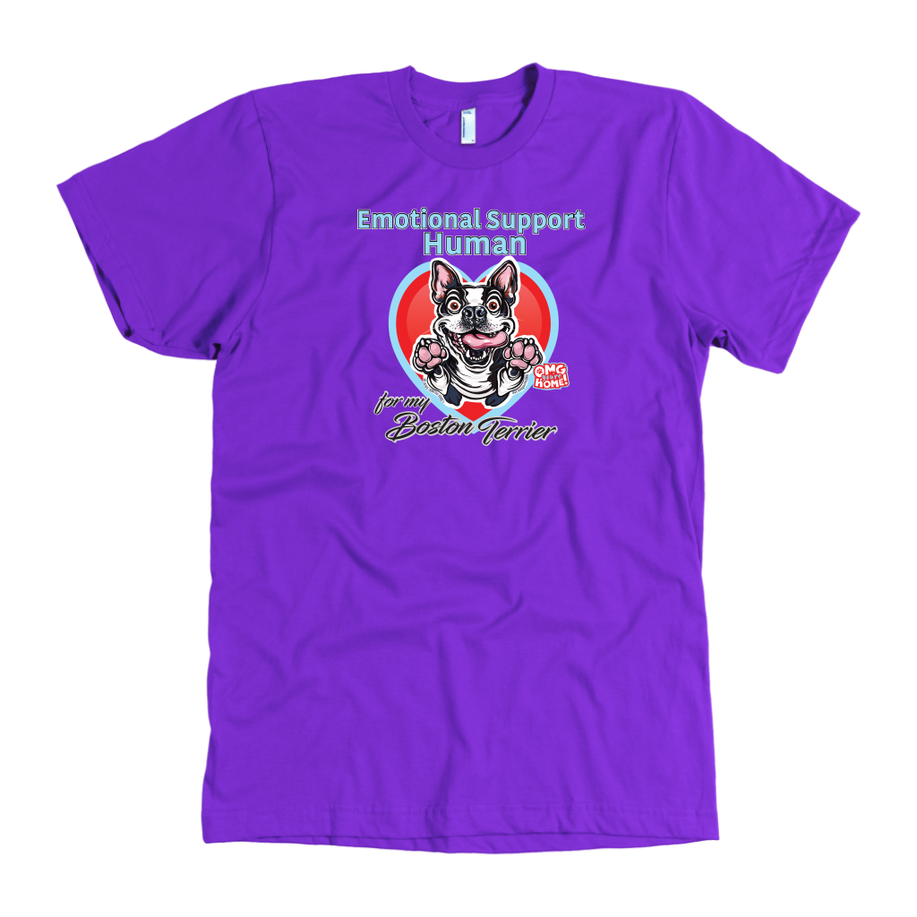 Emotional Support Human - Boston Terrier - American Apparel Mens