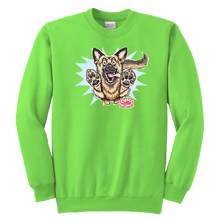 Load image into Gallery viewer, German Shepherd Youth Crewneck Sweatshirt