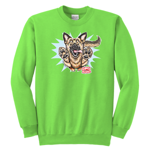 German Shepherd Youth Crewneck Sweatshirt