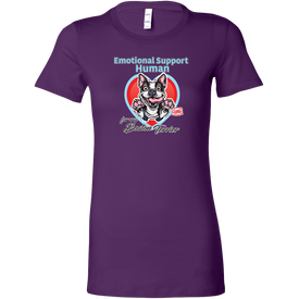 Emotional Support Human - Boston Terrier Womens Shirt for Bostie Lovers