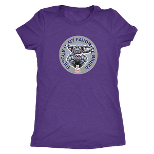 Rescue is My Favorite Breed - Black Labrador Women's Triblend