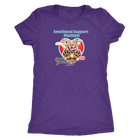 Next Level Womens Shirt featuring the Yellow Labrador Retriever dog design in the Emotional Support Human collection.