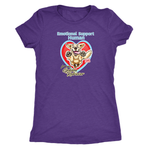 Emotional Support Human - Golden Retriever - Next Level Womens Triblend