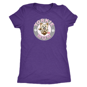 Yorkshire Terrier (Yorkie) Mom - Next Level Womens Triblend for Dog Lovers