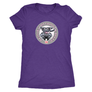 Rescue is My Favorite Breed - Black Labrador Womens Triblend