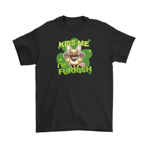 Kiss me I'm furrish - Frenchie - Gildan Mens T-Shirt